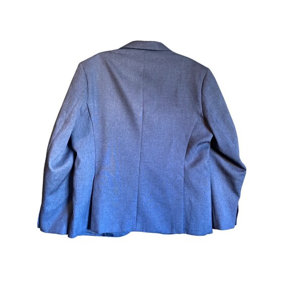 Mens Coofandy Navy Blue Blazer Jacket XL 100% Polyester Single-Breasted Two-Butt - Picture 7 of 7